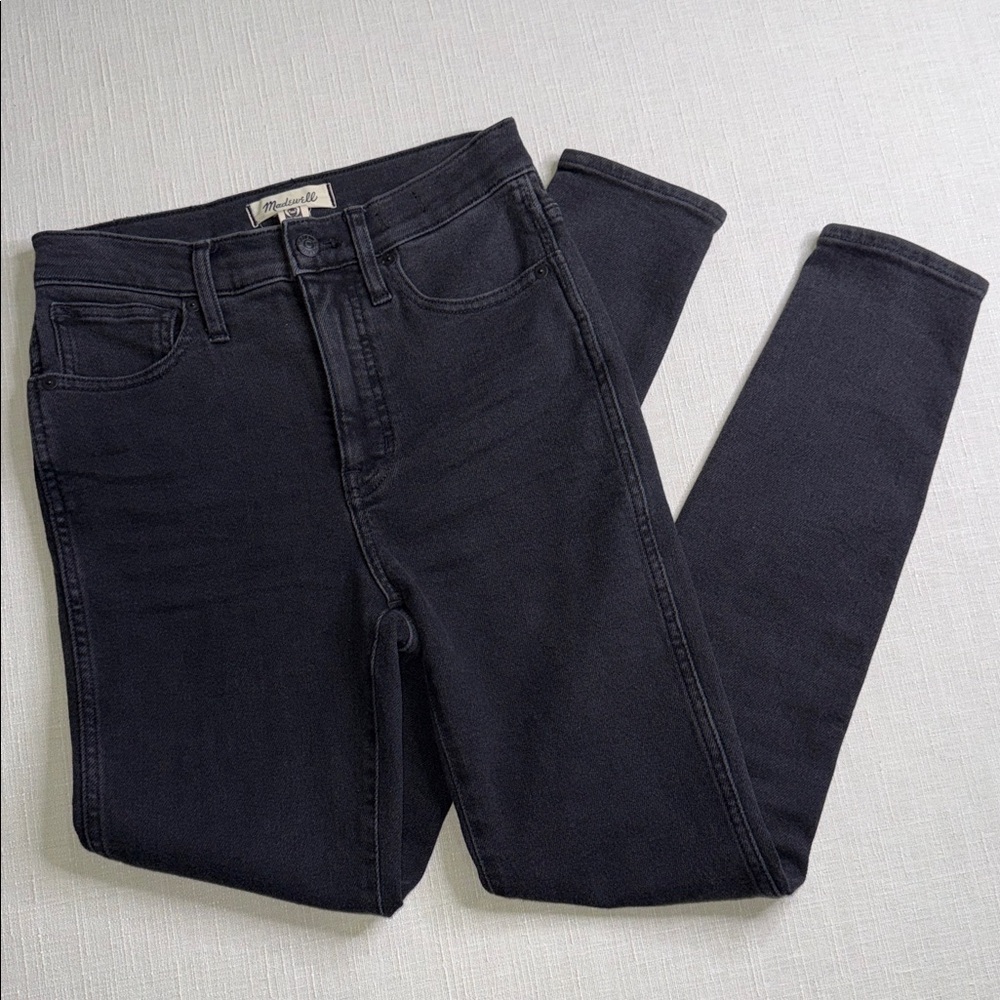 Madewell Women's Black Wash High-Rise Skinny Jeans